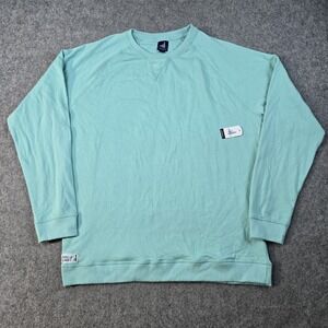 NWT Johnny O Sweatshirt Mens XL Green Island Reef Fleece Crewneck Pullover New